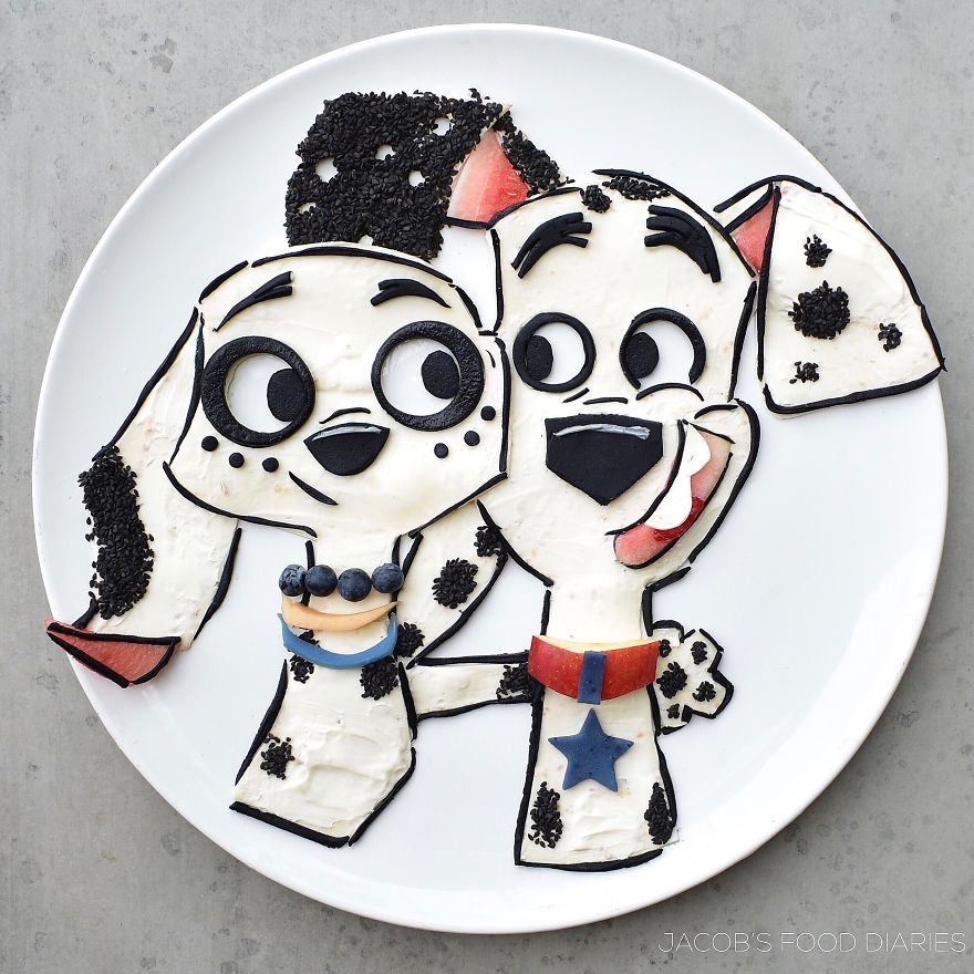 101 Dalmatians;  Turn your child's food into cartoons and everyone wants to try your dishes