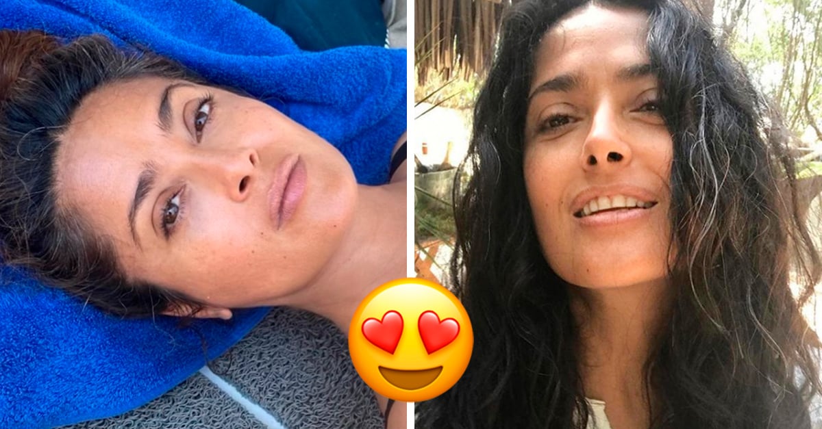 Salma Hayek goes natural and sends a message to women to embrace her age