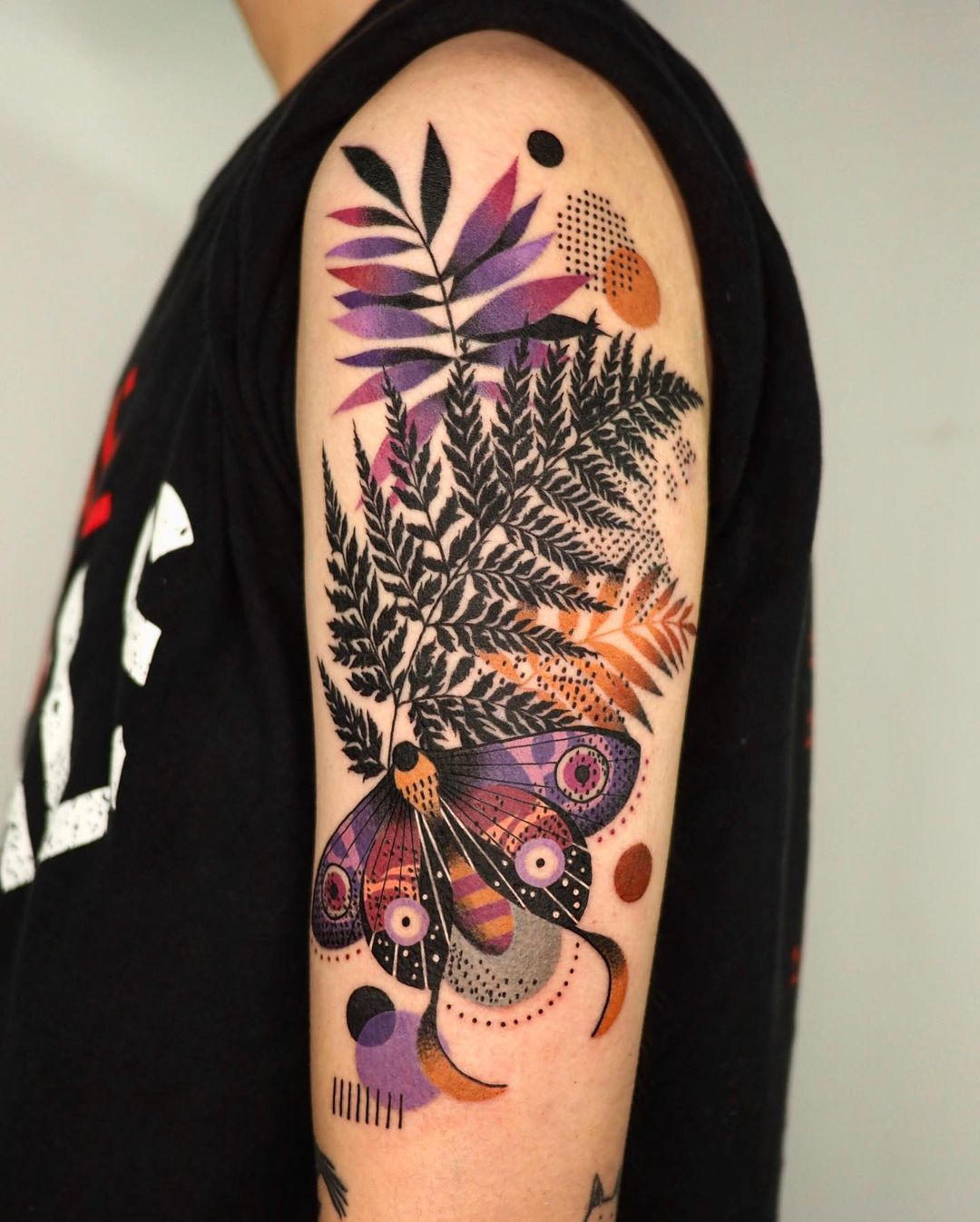 Black butterfly; Artist creates beautiful tattoos that will captivate you with the naked eye