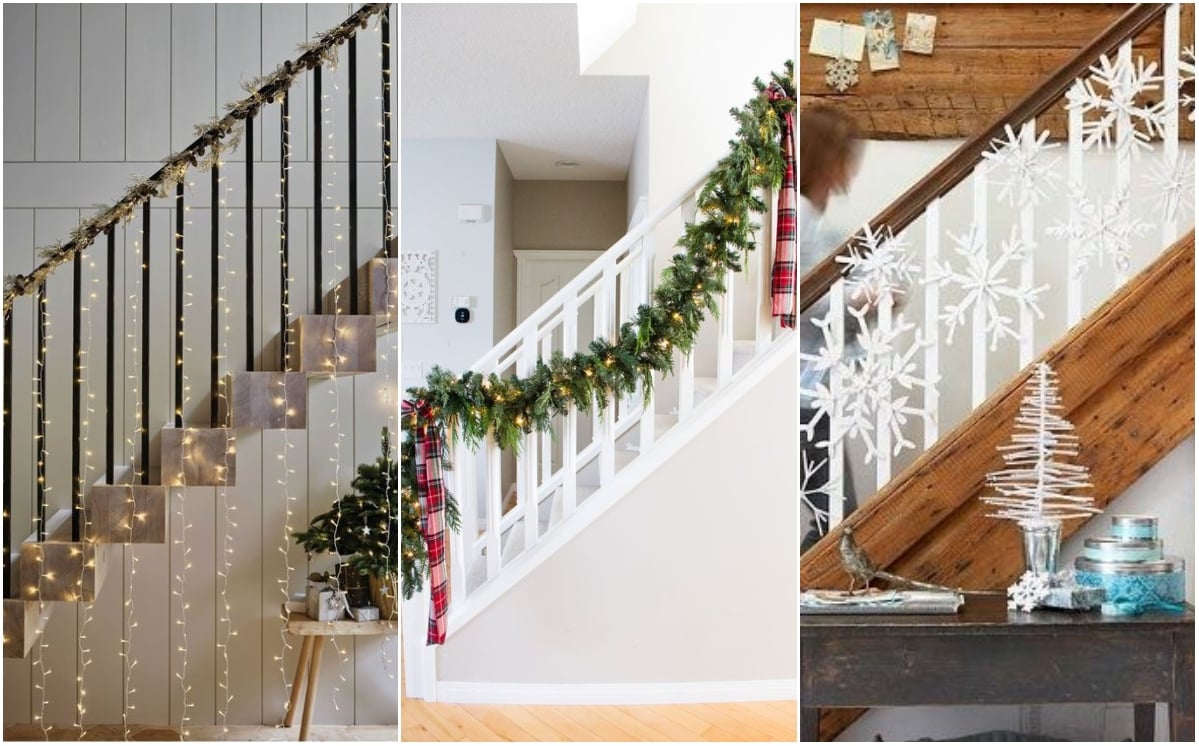 christmas handrail;  Christmas decoration trends 2021