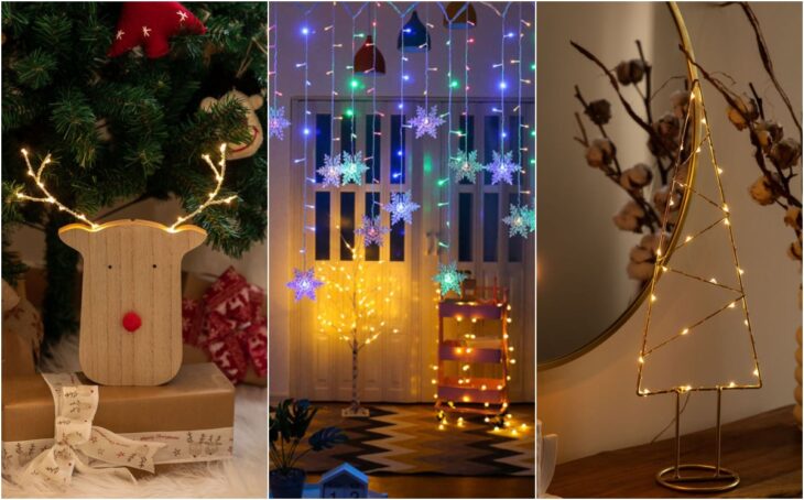 luces LED; Tendencias decoración navideña 2021