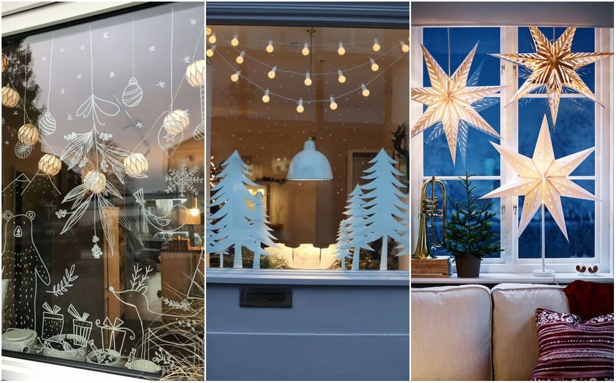Window decoration;  Christmas decoration trends 2021