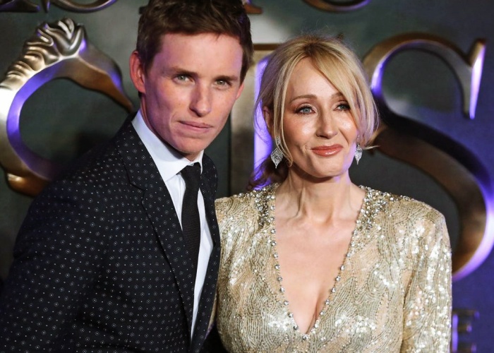 Eddie Redmayne y J.K. Rowling