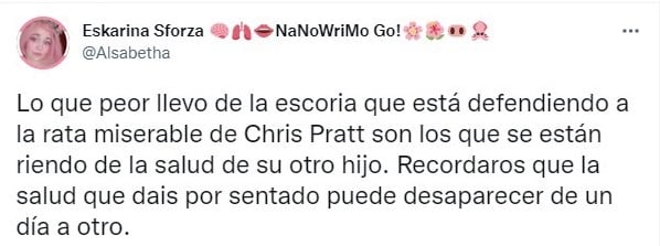 Tuit sobre internet quiere cancelar a Chris Pratt por supuestos comentarios hacia su hijo