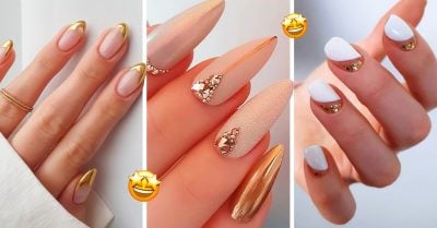 ¡Como esfera brillosa! 15 Lindos diseños de uñas en tonos dorados para lucir en Navidad