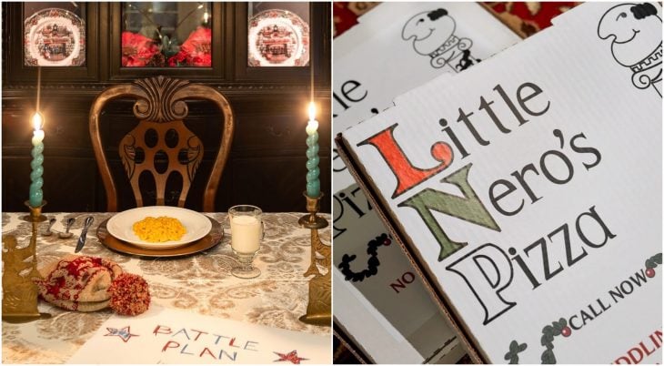 Christmas dinner;  Shut up and take my money!  Airbnb rents the house from the movie 'My poor little angel'