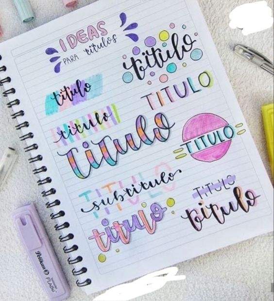 notas de colores ;19 Notas con caligrafía tan perfecta que son un placer visual