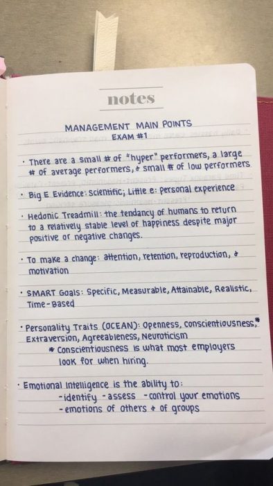 carta en azul ;19 Notas con caligrafía tan perfecta que son un placer visual