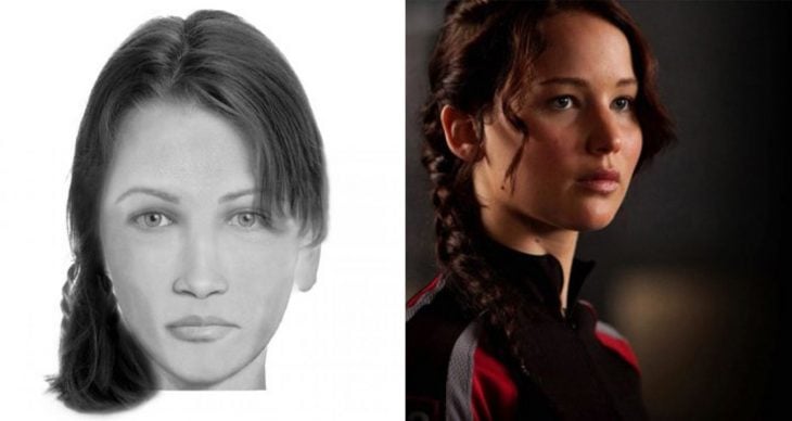 imagen comparativa del personaje Katniss Everdeen "Los Juegos del Hambre"