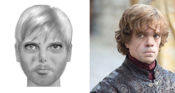 imagen comparativa del personaje Tyrion Lannister "Juego de tronos"
