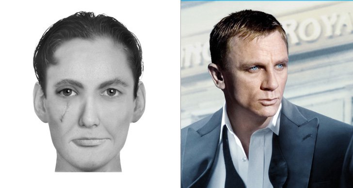 imagen comparativa del personaje James Bond "Casino Royal" 