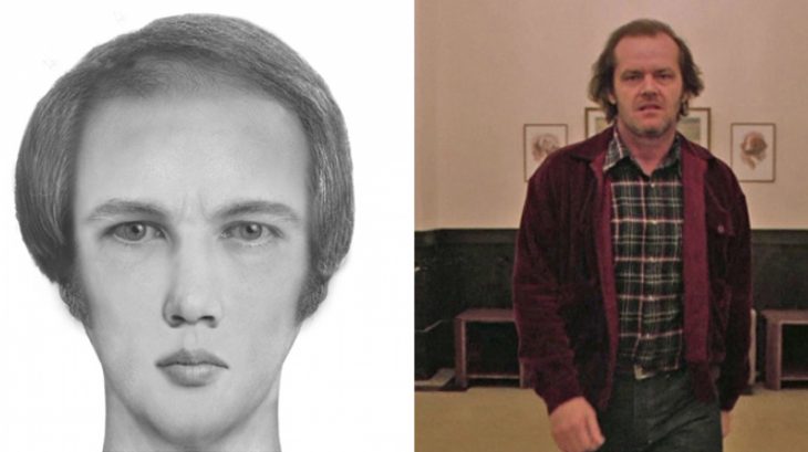 Imagen comparativa del personaje Jack Torrance "El Resplandor"