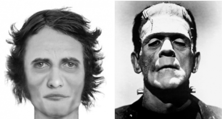 imagen comparativa del personaje el monstruo "Frankenstein"