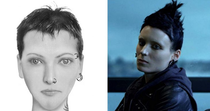 Imagen comparativa del personaje Lisbeth Salander "Los hombres que no amaban a las mujeres"