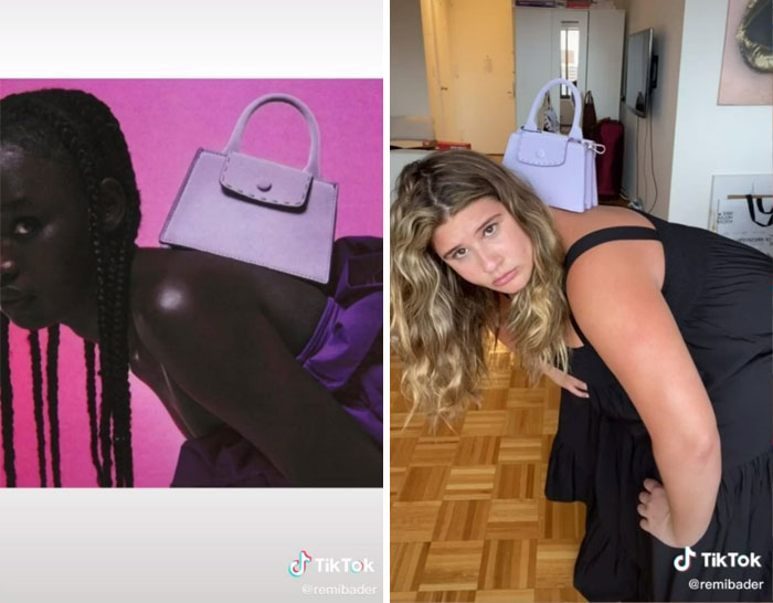 girl in black dress; Recreate poses of Zara models to show how ridiculous they are