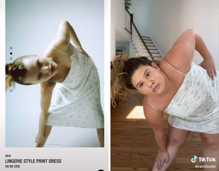 crouching girl; Recreate poses of Zara models to show how ridiculous they are