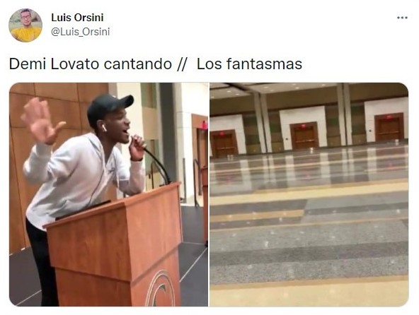 Meme Demi Lovato ofrece concierto para fantasmas