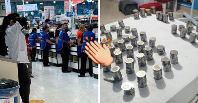 Empacador de supermercado pagó su deuda con todas las monedas que ganó en 8 meses
