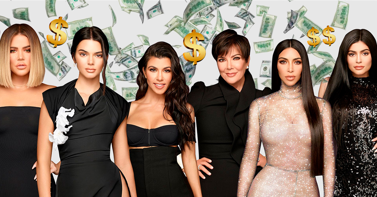 La fortuna millonaria de cada una de las KardashianJenner