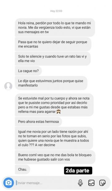 Estalla en celos y le pide a la ex de su novio que limine sus fotos y redes sociales