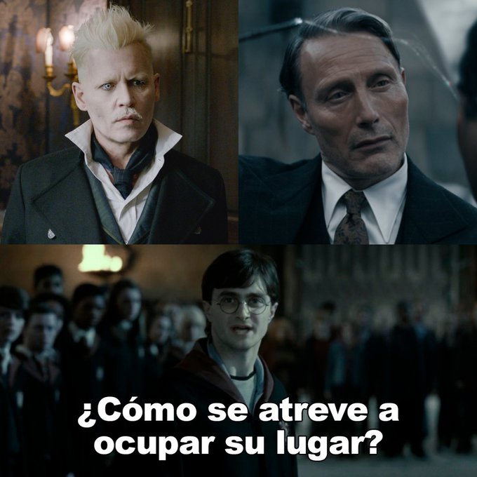 Comparación de Johnny Depp con Mads Mikkelsen como Grindelwald