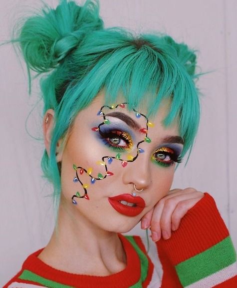 maquillaje luces ;15 Maquillajes navideños que te convertirán en la reina del invierno 