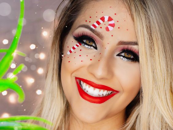 maquillaje caramelo navideño ;15 Maquillajes navideños que te convertirán en la reina del invierno 