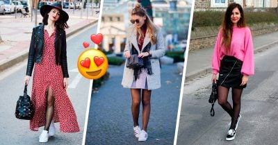 15 Increíbles outfits con medias y tenis para dominar el street style inverna