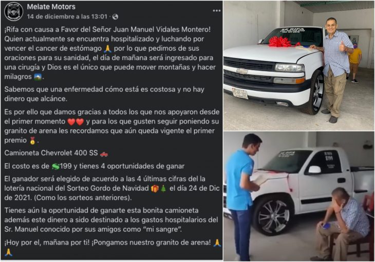 Rifa su camioneta para pagar su operación y el ganador se la devuelve