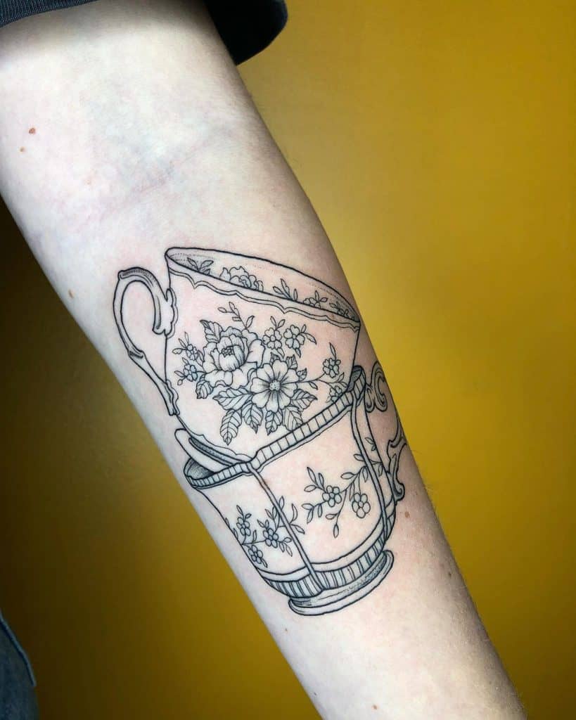 Cup Tattoo Designs