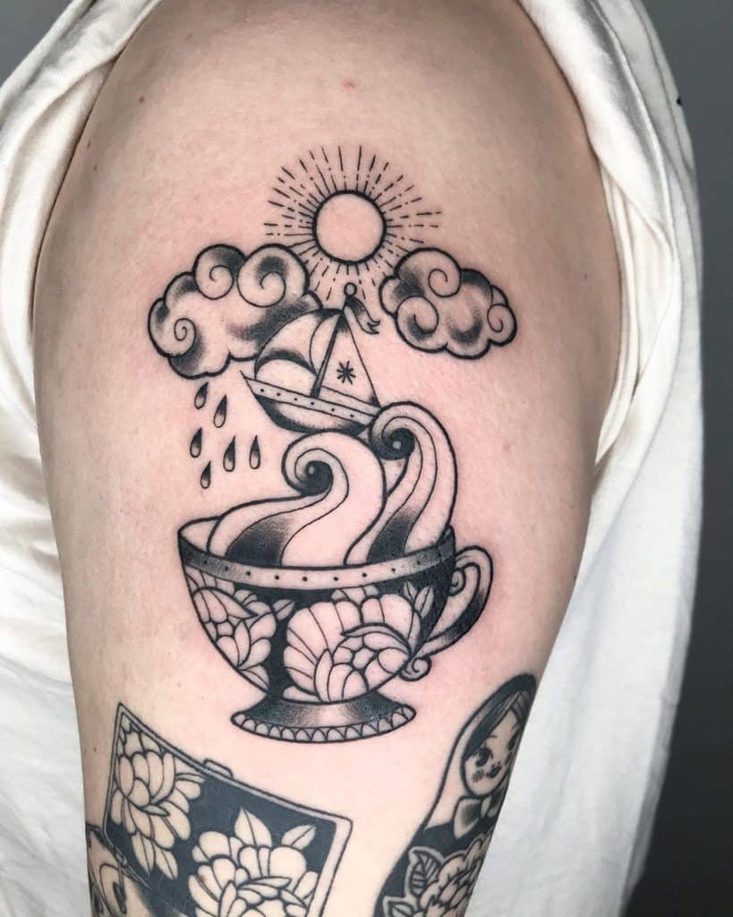 Cup Tattoo Designs