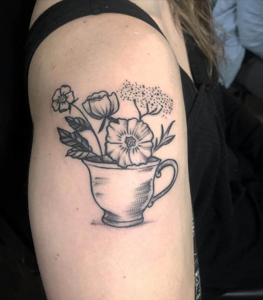 Cup Tattoo Designs
