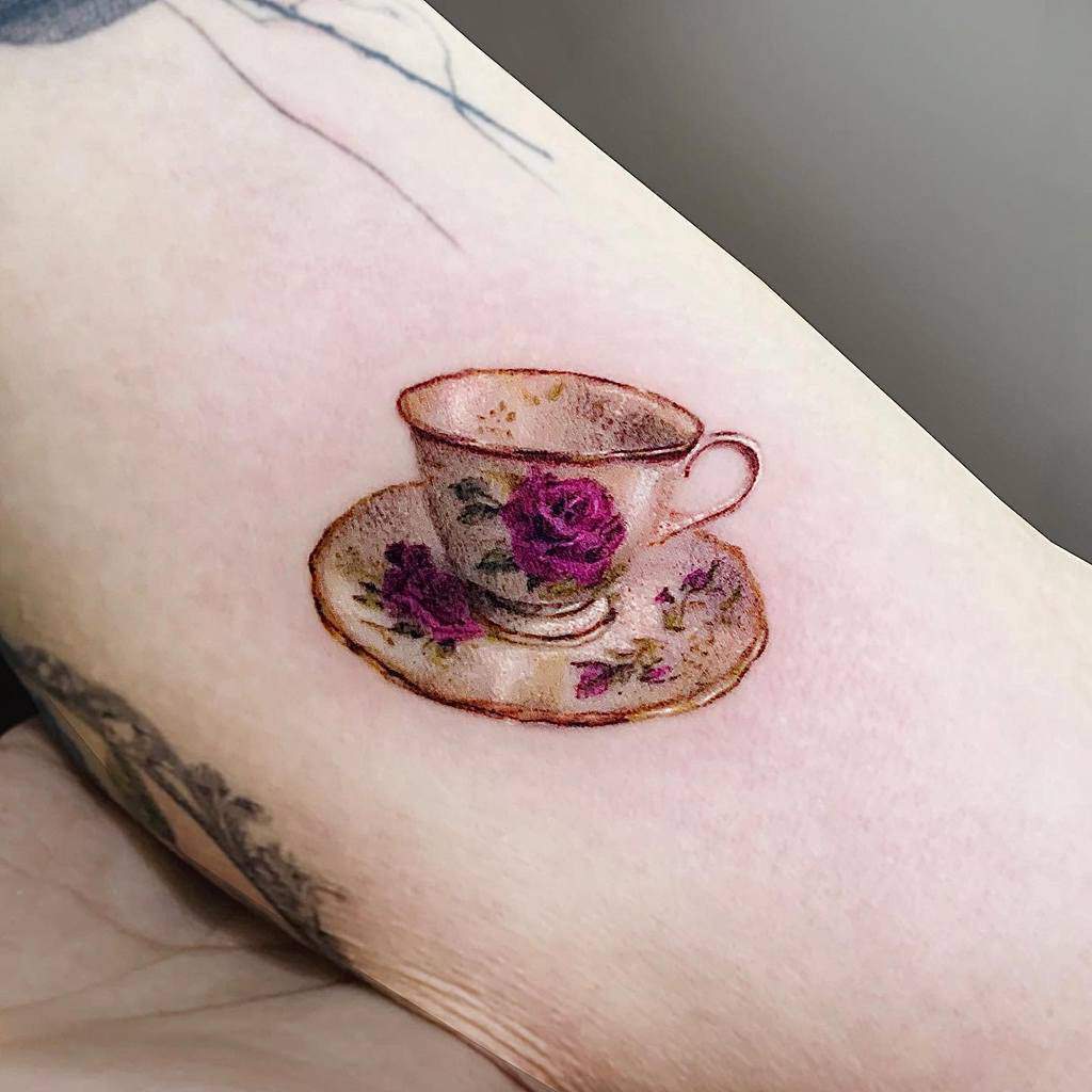 Cup Tattoo Designs