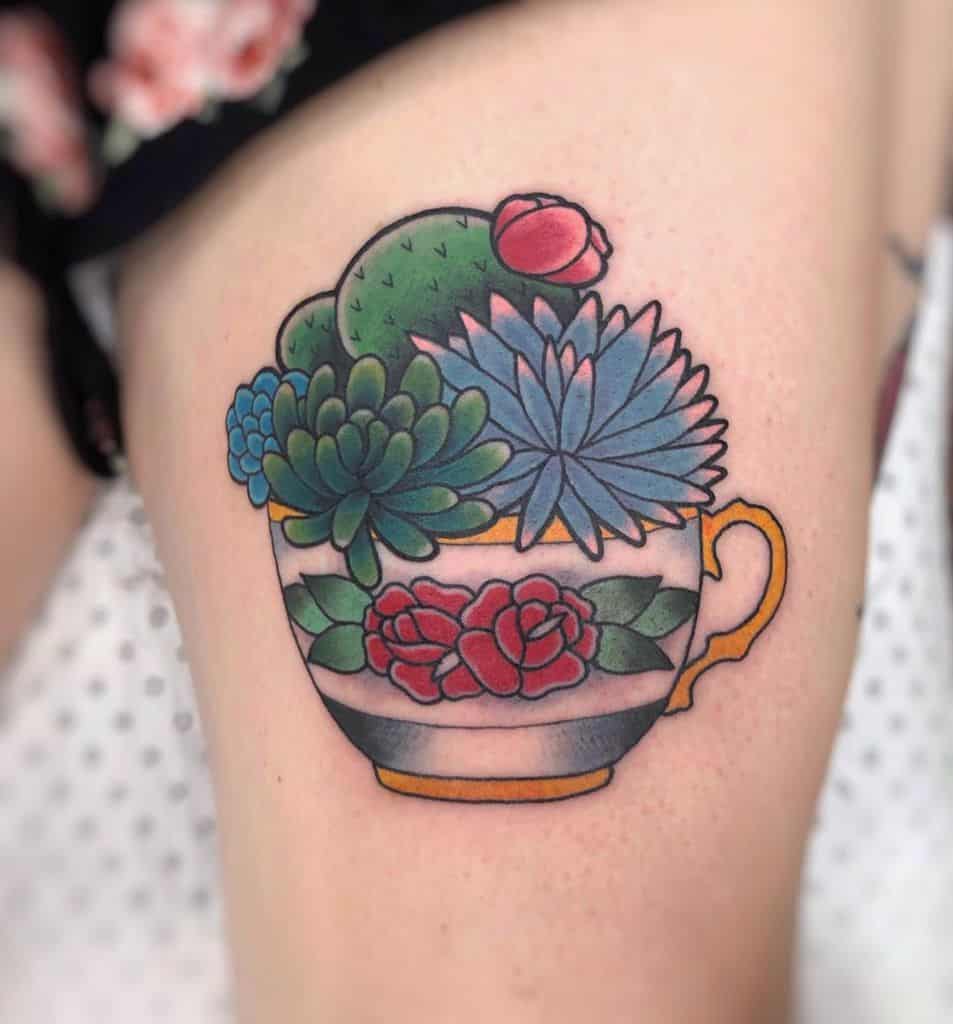 Cup Tattoo Designs