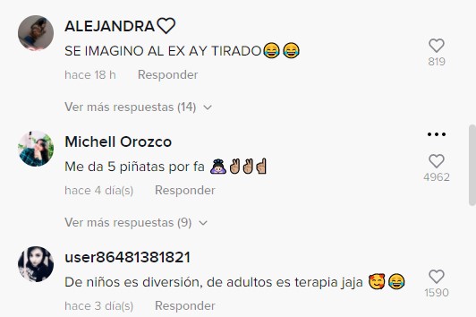 Comentarios sobre amigas golpeando una piñata