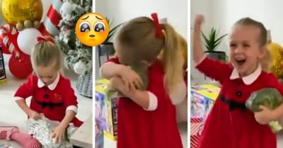 Recibe un brócoli como obsequio de Navidad y su reacción es de lo más linda