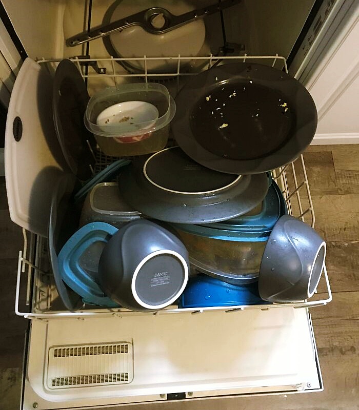 Using the dishwasher