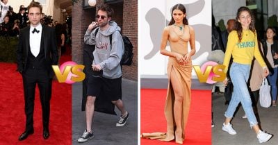 18 Famosos con increíble estilo en alfombras rojas VS. cómo se ven de fodongos en la calle