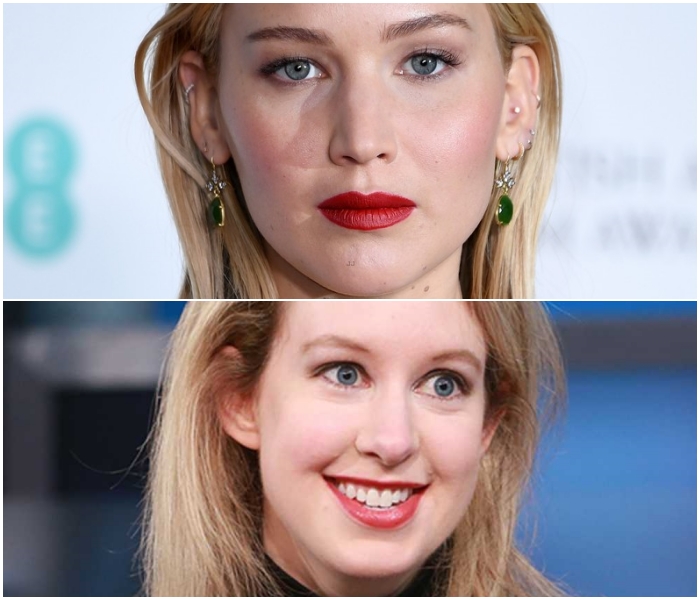 Jennifer Lawrence and Elizabeth Holmes