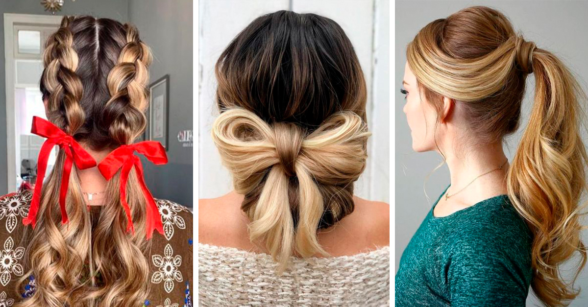15 beautiful easy and pretty hairstyles to wear at Christmas dinners