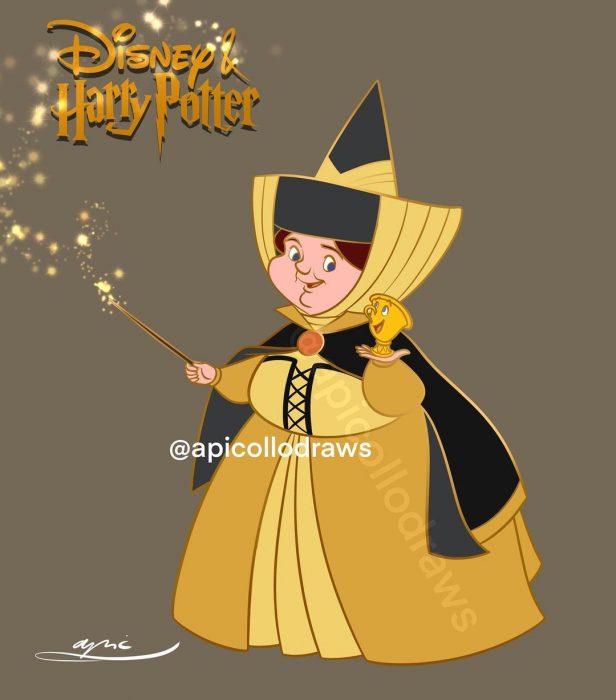 Flora como Helga Hufflepuff