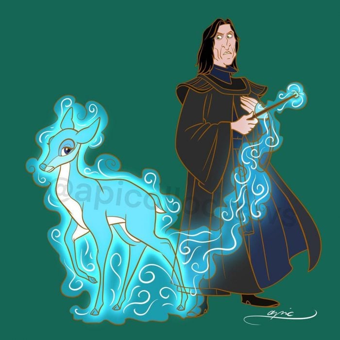 Snape; ¡El mejor crossover! Artista convierte a personajes Disney en protagonistas de Harry Potter