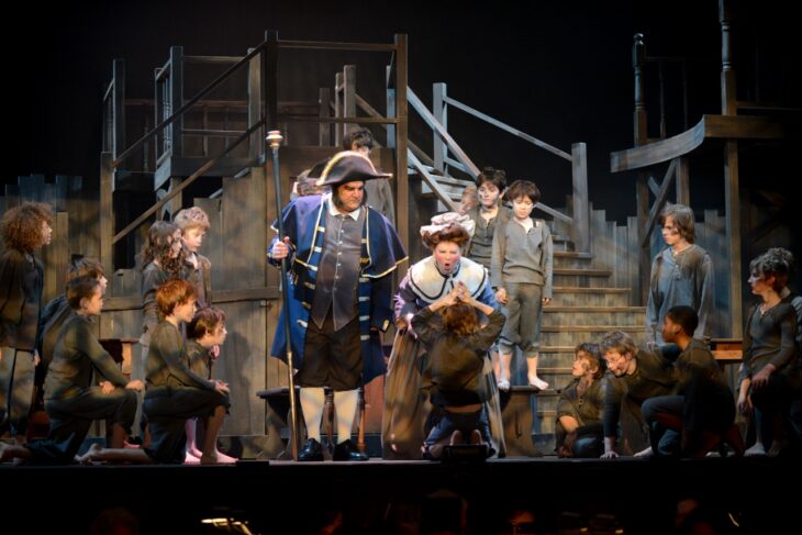 fotografía de una escena del musical oliver en Chicago 2012