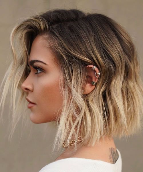 Ear piercings; 15 Ideas to dye your hair in Bob cut and look fashionista