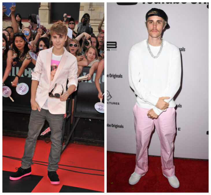 justin bieber en la alfombra roja de los MMVA y en la premiere de su filme de Youtube