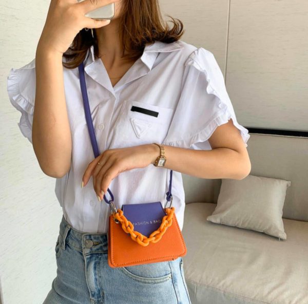 Bolso naranja ;15 Bolsos con cadena chunky que sí harán match con tu outfit