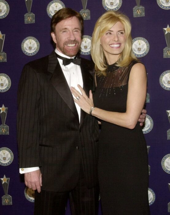 Chuck Norris y su esposa Gena O’Kelley 