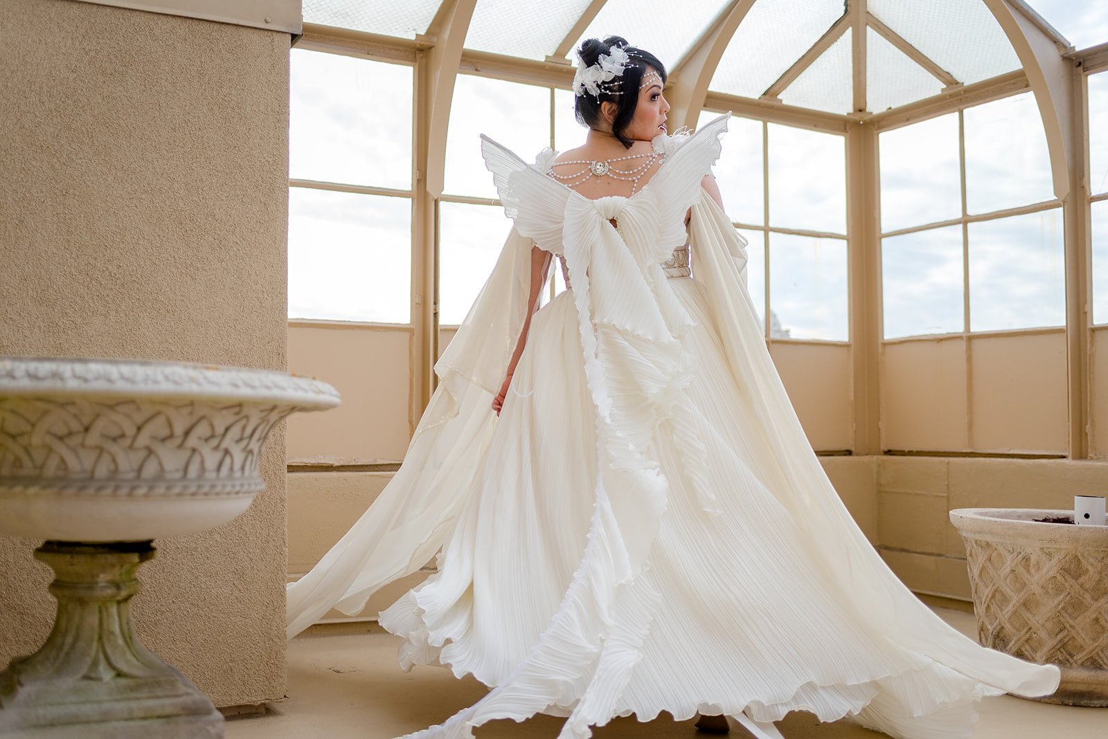 Bride got married wearing a dress inspired by Sailor Moon