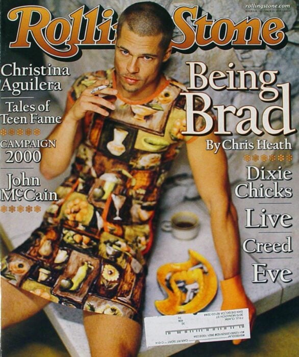 Brad Pitt en portada de Rolling Stones 1999