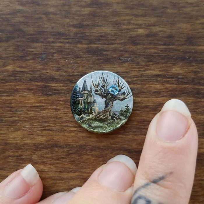 Harry Potter ;Artista crea hermosas obras de arte sobre monedas; merecen su propia galería